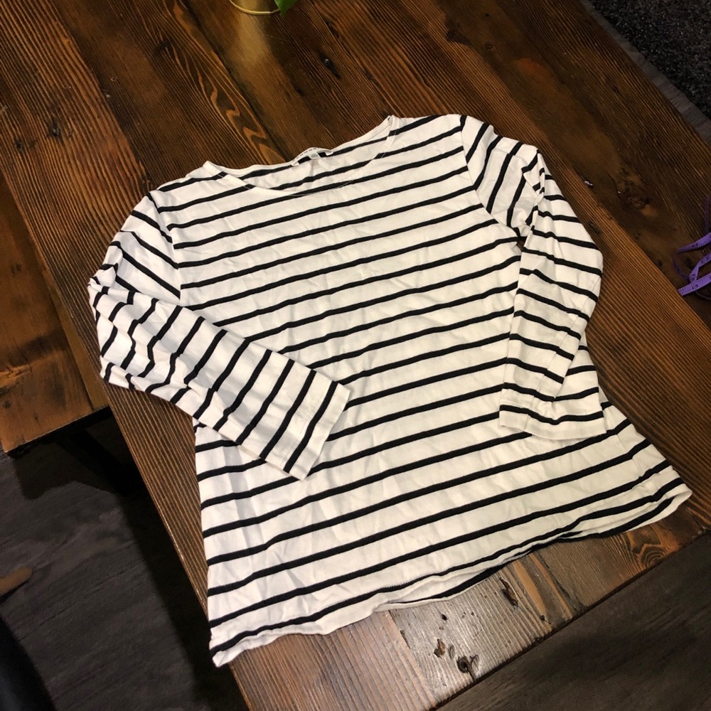 Aritzia Community Striped 3/4 Length sleeves XXS